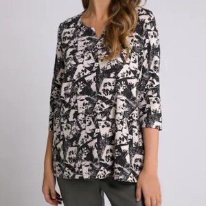 Ulla Popken Black and White Stretch Tee